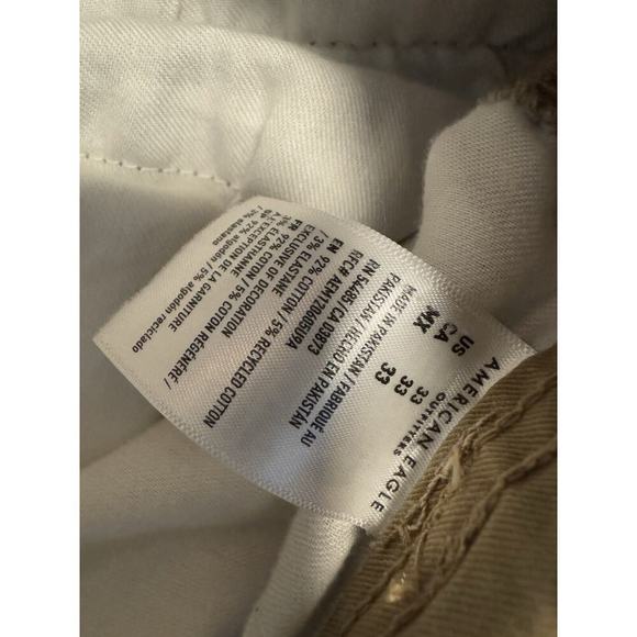 American Eagle Shorts Mens Size 33 Beige Cotton Cargo Flat Front Khaki 10” - Picture 6 of 9